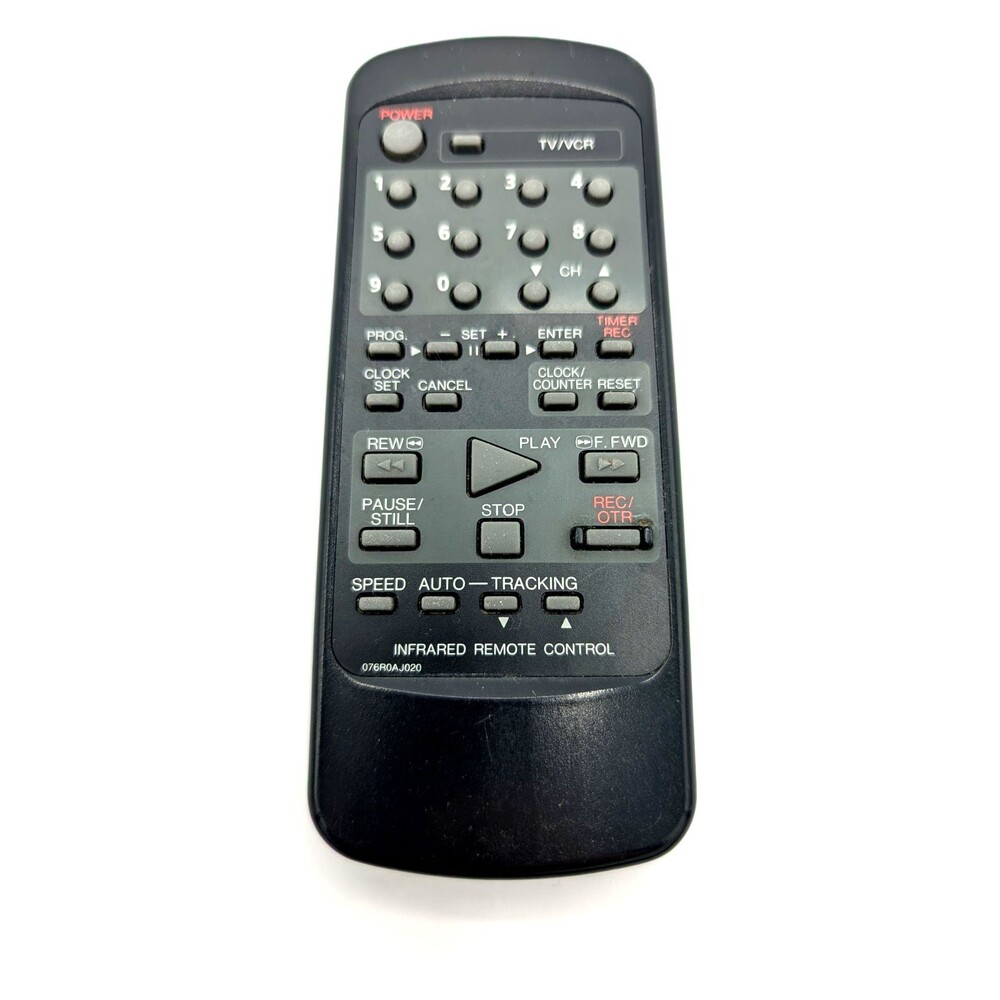 Orion Broksonic 076R0AJ020 Remote VR0120 VR0101AC VR0095 VR0101A VCR20C VHSA6687